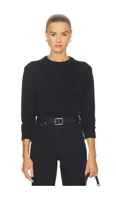 Soft Goat Classic Crewneck In Black