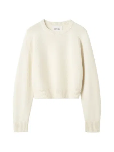 Soft Goat Classic Crew-neck Cashmere Jumper In Neutral