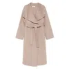 Soft Goat Leather Coats In Neutral