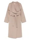 Soft Goat Coats Light And Natural In Brown