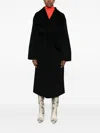 Soft Goat Coats Blacks And Greys In Black
