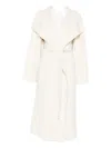 Soft Goat Coats Light And Natural In Neutral