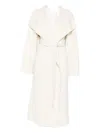 Soft Goat Coats Light And Natural In White