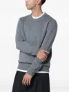 Soft Goat Crew-neck Jumper In Gray