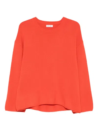 Soft Goat Crew-neck Jumper In Red