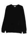 Soft Goat Crew-neck Sweater In Black