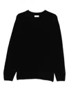Soft Goat Crew-neck Sweater In Black
