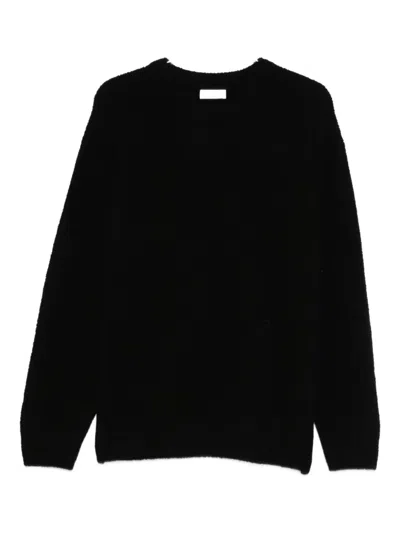 Soft Goat Crew-neck Sweater In Black