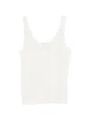 Soft Goat Featherlight Tank Top In White