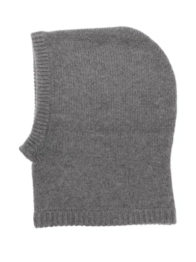 Soft Goat Fine-knit Balaclava In Blue