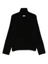 Soft Goat Girlfriend Cashmere Turtle-neck Jumper In Black