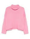 Soft Goat Girlfriend Cashmere Turtle-neck Jumper In Pink