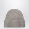 Soft Goat Cashmere Ribbed Beanie