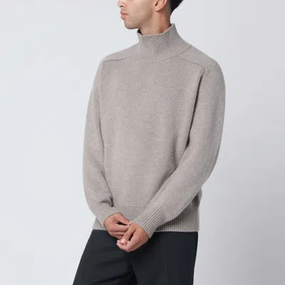 SOFT GOAT SOFT GOAT  GREIGE CASHMERE TURTLENECK SWEATER