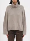 Soft Goat High Neck Cashmere Sweater In Neutral