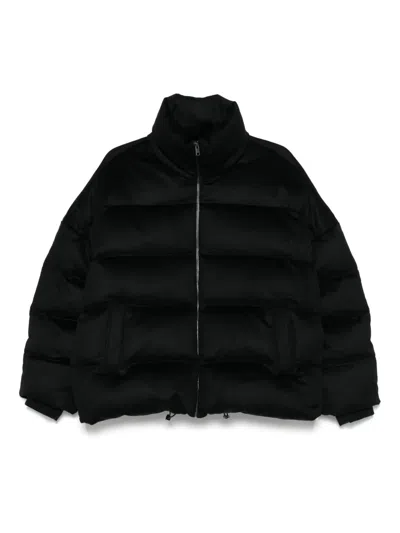 SOFT GOAT HIGH-NECK PUFFER JACKET