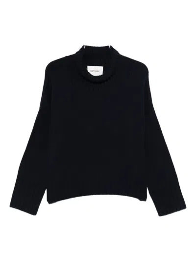 Soft Goat High-neck Sweater In Black
