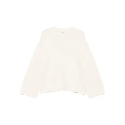 Soft Goat Knit Chunky Crewneck Relaxed Fit In Neutral