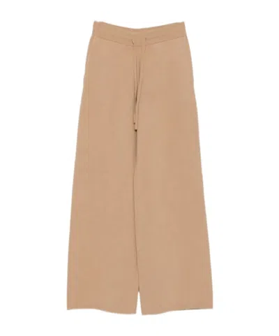 Soft Goat Knitwear Trousers In Pink