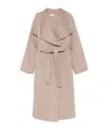 Soft Goat Coats Light And Natural In Brown