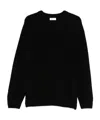 Soft Goat Long-sleeved Sweater In Black