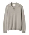 Soft Goat Long-sleeved Sweater In Gray