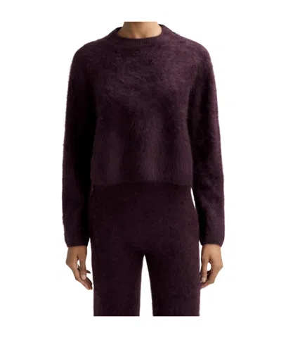 Soft Goat Long-sleeved Sweater In Red