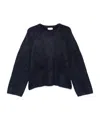 Soft Goat Long-sleeved Pullover In Blue