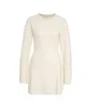 Soft Goat Mini Dress In Brushed Cashmere In Multi