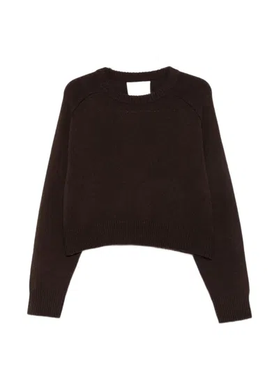 Soft Goat Mocha Brown Cashmere Ribbed Sweater
