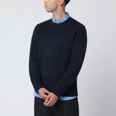 SOFT GOAT SOFT GOAT NAVY BLUE CASHMERE CREWNECK SWEATER
