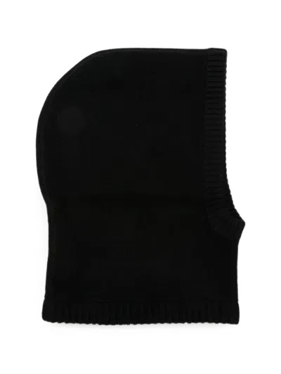 Soft Goat Ribbed-knit Balaclava In Yellow