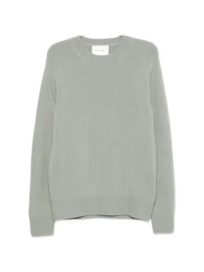 Soft Goat Ribbed-knit Sweater In Grey