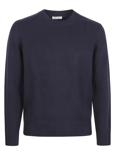 Soft Goat Round Neck Sweather In Blue