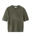 Soft Goat Short-sleeved Sweater In Green