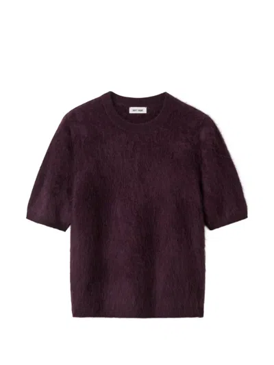 Soft Goat Short-sleeve T-shirt In Purple