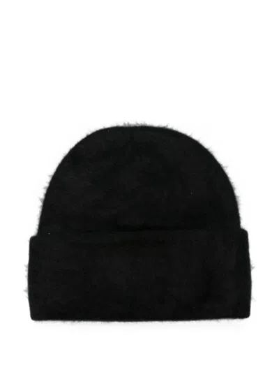 Soft Goat Soft Knit Beanie In Black