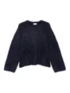 Soft Goat Long-sleeved Pullover In Blue