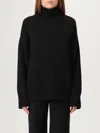 Soft Goat Sweater  Woman Color Black In Black