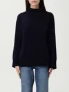 Soft Goat Sweater  Woman Color Blue In Blue
