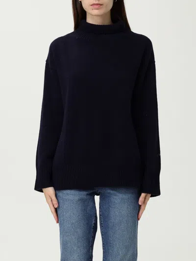 Soft Goat Sweater  Woman Color Blue