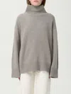 Soft Goat Girlfriend Cashmere Turtle-neck Jumper In Gray