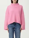 Soft Goat Girlfriend Cashmere Turtle-neck Jumper In Pink