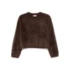 Soft Goat Cashmere Brushed Crewneck Sweater