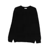 Soft Goat Crew-neck Sweater In Black