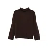 Soft Goat Cashmere Sweater In Brown
