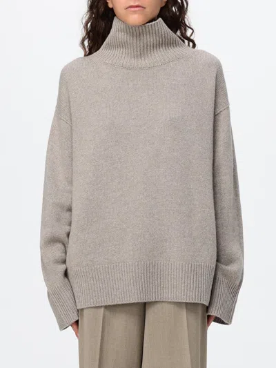 Soft Goat Sweatshirt Woman Color Grey In Neutral