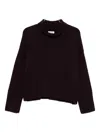 Soft Goat Turtleneck Sweater In Brown