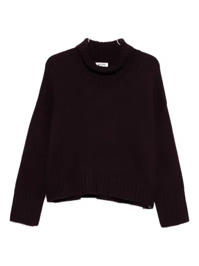 Soft Goat Turtleneck Sweater In Brown