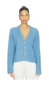 Soft Goat V-neck Cardigan In Multi